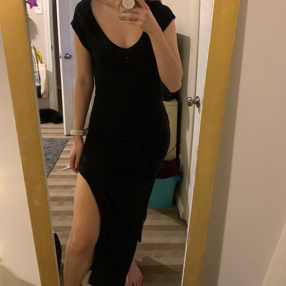 forever 21 small black maxi dress